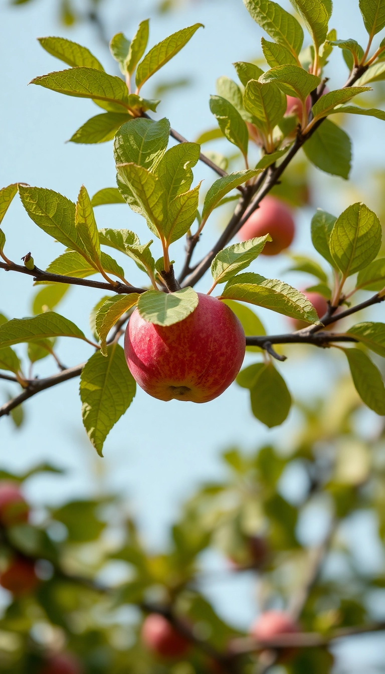 HD iPhone Apple On Tree Elegant Wallpaper Royalty-Free Stock Image